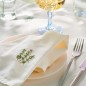 Serviette de table broderie petite fleur coton IB Laursen FLORA