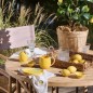 Serviette de table broderie citron coton IB Laursen SUMMER VIBES