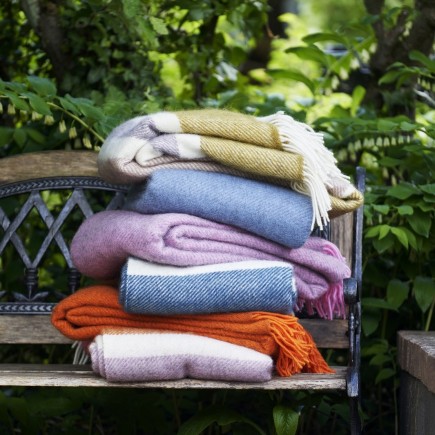 plaid rose laine agneau klippan gotland