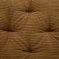 Matelas de banc raye coton marron Madam Stoltz