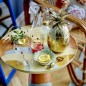 verre a eau souffle decore goutes multicolores bloomingville thalia