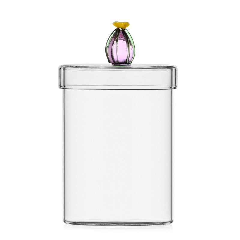 Boite en verre bonbonniere fleur de cactus Ichendorf Milano Desert Plants