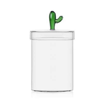Boite en verre bonbonniere design cactus Ichendorf Milano Desert Plants