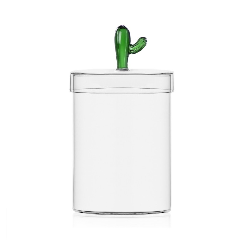 Boite en verre bonbonniere design cactus Ichendorf Milano Desert Plants