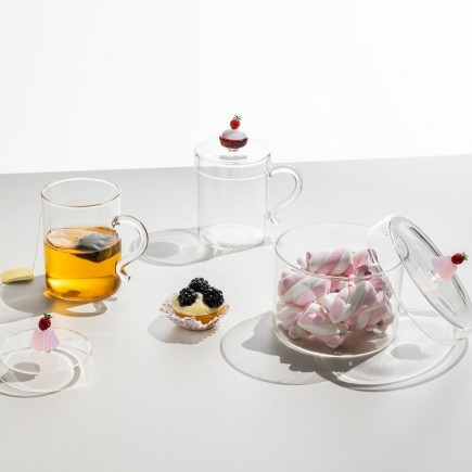Boite en verre bonbonnière charlotte Ichendorf PATISSERIE