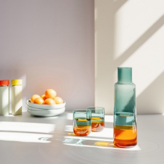 carafe design verre bicolore remember