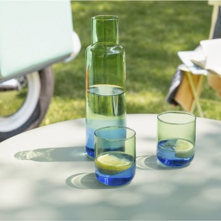 carafe verre bicolore design remember