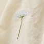 Serviette de table coton brode fleur IB Laursen FLORA
