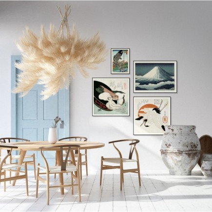 poster japonais mont fuji paysage the dybdahl fuji surroundings