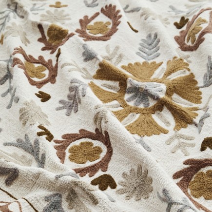 Plaid broderie persane coton Madam Stoltz