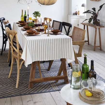 Plateau bois cloche en verre artisanal Madam Stoltz