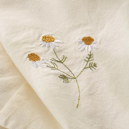 Torchon de cuisine broderie fleur IB Laursen Flora