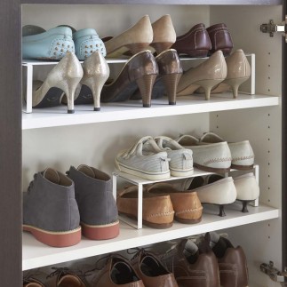 etagere a chaussures extensible gain de place yamazaki frame