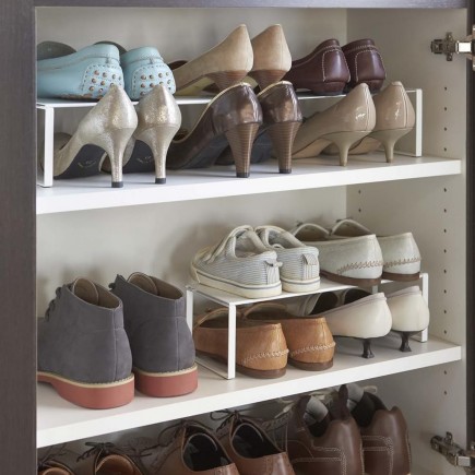 etagere a chaussures extensible gain de place yamazaki frame
