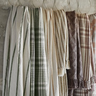 plaid a carreaux coton recycle rouille cannelle madam stotz