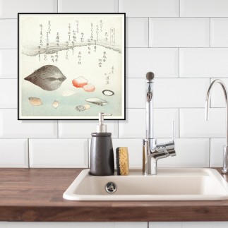 illustration japonaise ukiyo coquillages palourdes the dybdahl clams