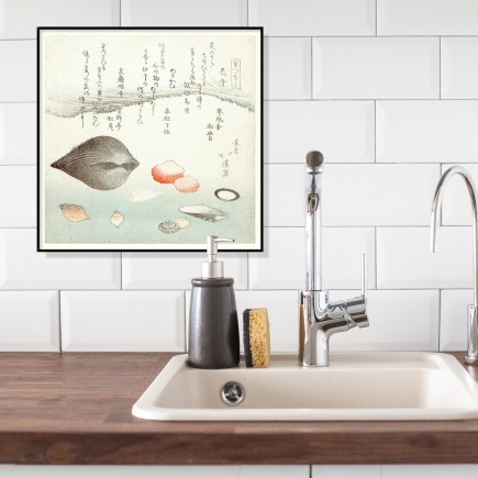 illustration japonaise ukiyo coquillages palourdes the dybdahl clams