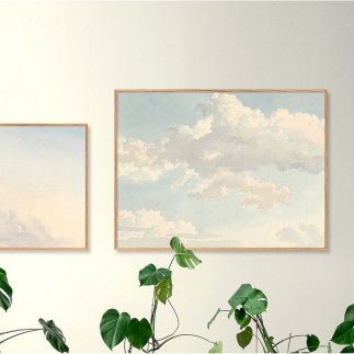 affiche peinture nuages the dybdahl clouds IV