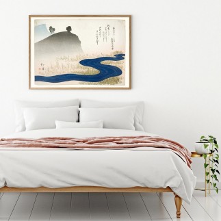 affiche japonaise estampe ukiyo-e the dybdahl river