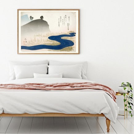 affiche japonaise estampe ukiyo-e the dybdahl river