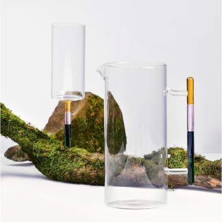 Carafe verre design multicolore Ichendorf Andalusia