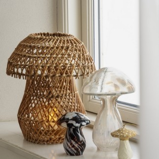 Lanterne decorative rotin tresse Madam Stoltz