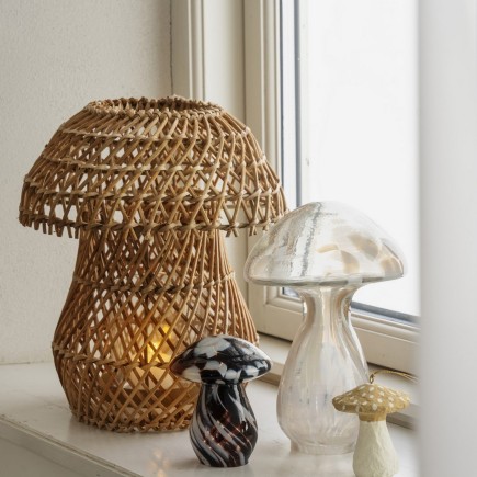 Lanterne decorative rotin tresse Madam Stoltz