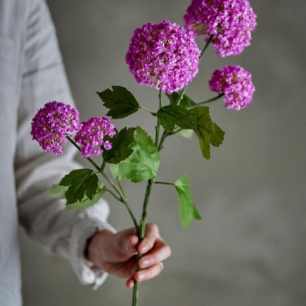 Fleur hortensia boule de neige artificielle Bloomingville Snowball
