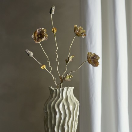 fleur artificielle coquelicot marron bloomingville poppy