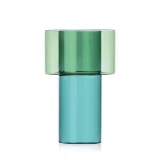 Vase design verre bicolore Ichendorf Milano Boreale