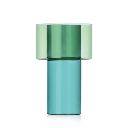 Vase design verre bicolore Ichendorf Milano Boreale