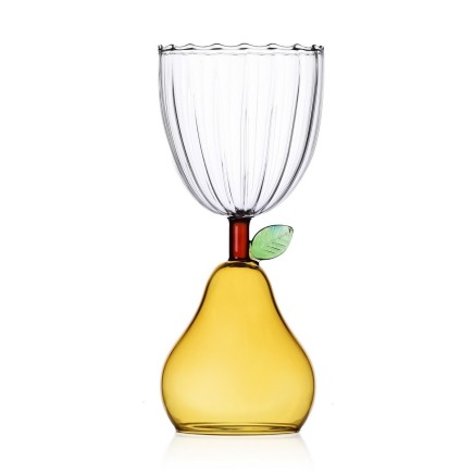 Verre a vin design poire Ichendorf Milano Fruits and Flowers