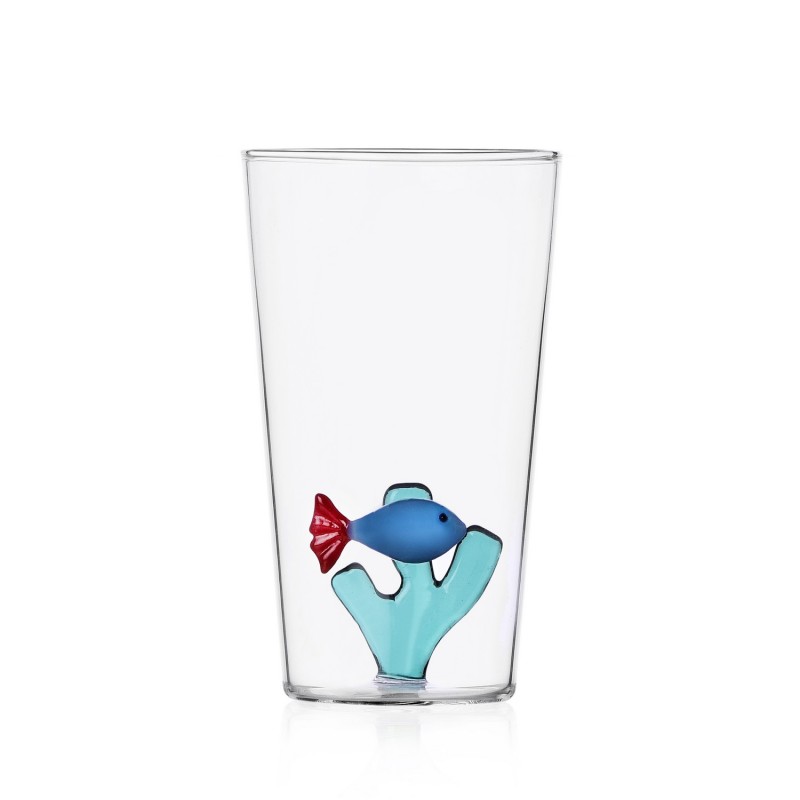 Verre poisson long drink Ichendorf MARINE GARDEN blue fish Verre poisson long drink Ichendorf MARINE GARDEN blue fish