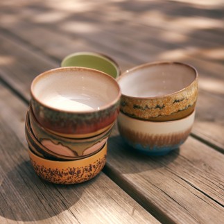 Bols gres depareilles HK living Seabreeze set de 4