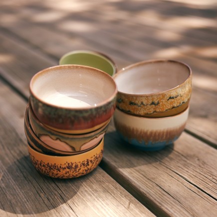 Bols gres depareilles HK living Seabreeze set de 4