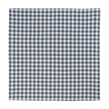 Serviette de table petits carreaux couleur bleu IB Laursen