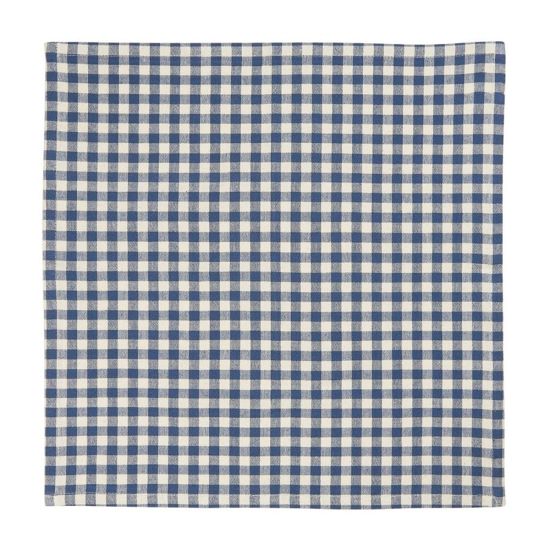 Serviette de table petits carreaux couleur bleu IB Laursen