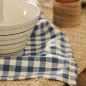 Serviette de table petits carreaux couleur bleu IB Laursen