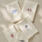 Serviette de table broderie crabe coton IB Laursen ATLANTIS