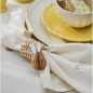 Serviette de table broderie fleur coton IB Laursen SUMMER VIBES