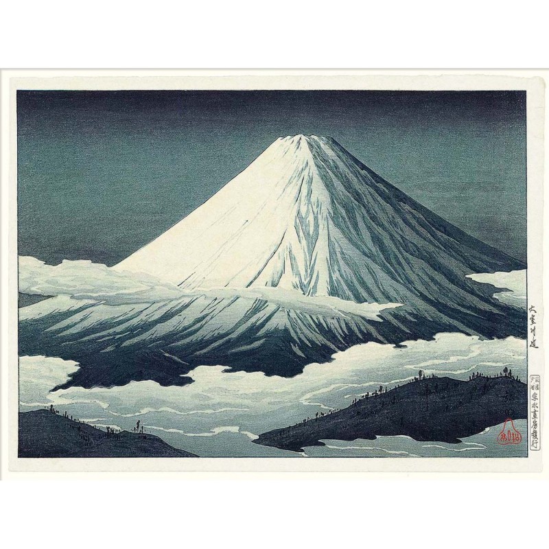 Affiche mont Fuji Ukiyo-E The Dybdahl Mount Fuji
