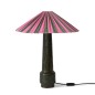 Abat jour de lampe bambou rayures couleur HK living plisse