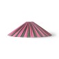 Abat jour de lampe bambou rayures couleur HK living plisse