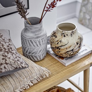 vase gris mat ceramqiue bloomingville saku