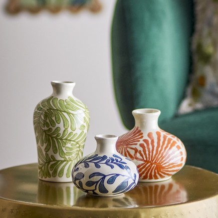 Set de 3 vases peint gres Bloomingville FAUNI