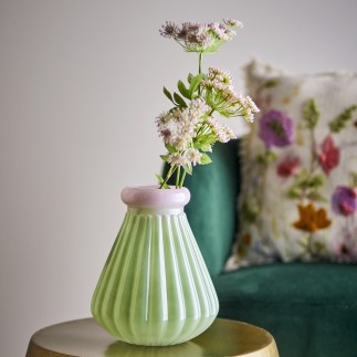 Vase verre cotele multicolore Bloomingville Judith