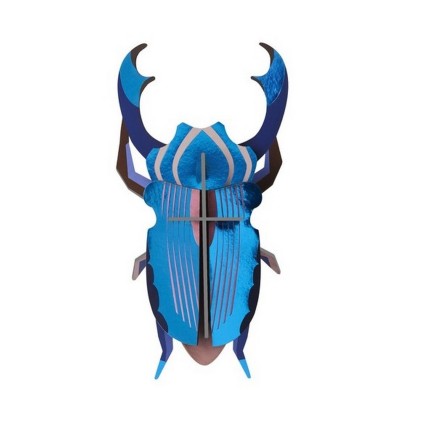 Coleoptere decoration murale carton metalise Studio Roof
