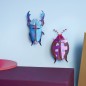 Coleoptere decoration murale carton metalise Studio Roof
