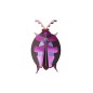 Petit scarabee decoration murale carton Studio Roof Lumen Pink Beetle