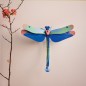 Libellule murale carton Studio Roof Blue Dragonfly